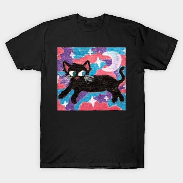 Galaxy Kitty T-Shirt by Bucket Hat Kiddo